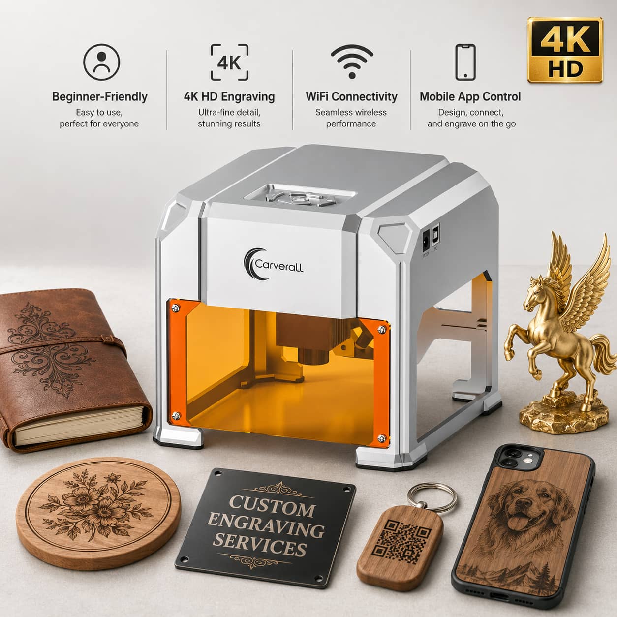 Industrial Laser Sensor - Carverall Laser Engraver Machine, K4 3W,