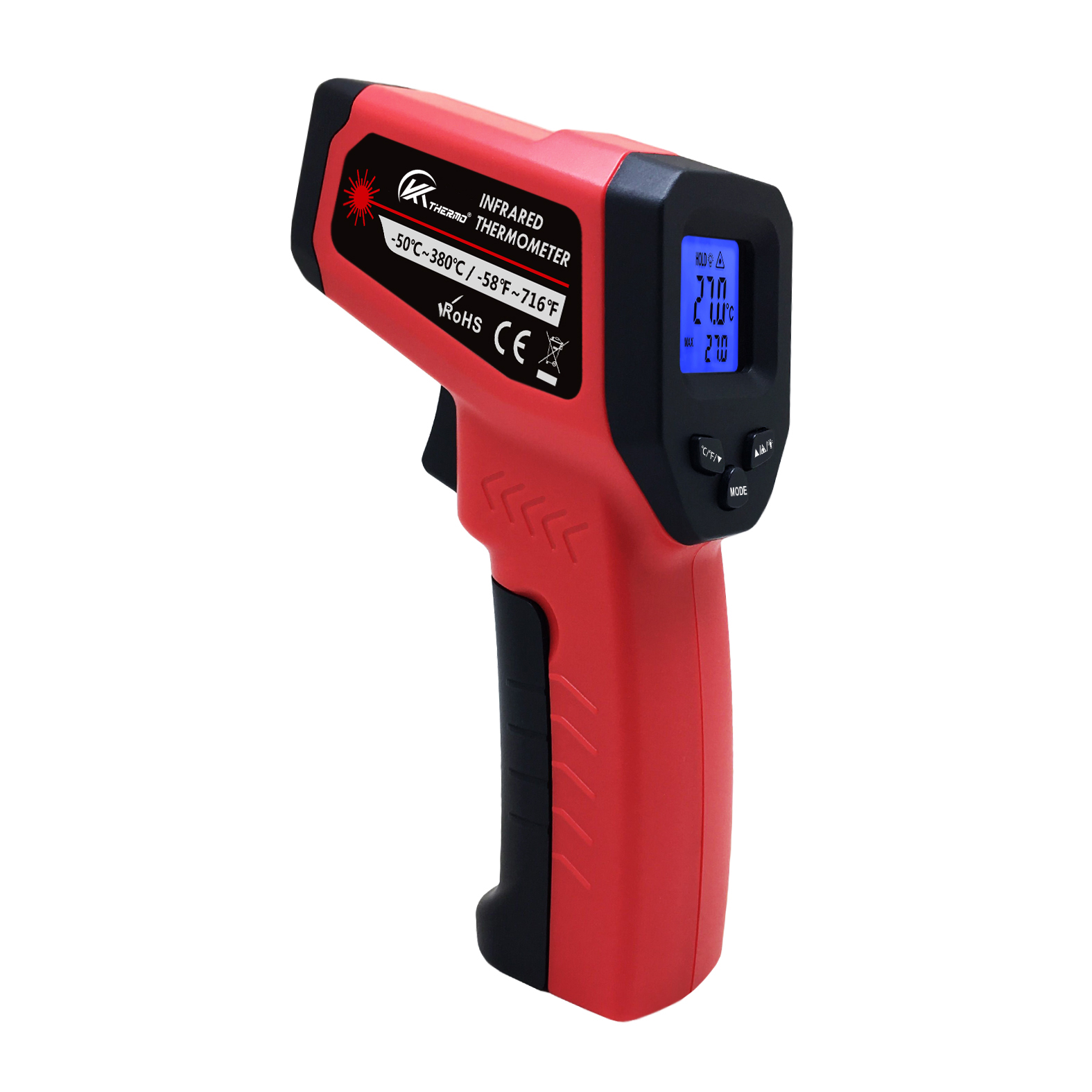 Industrial Laser Sensor - LCD Industrial Electronic Thermometer NonContact -50~600°C