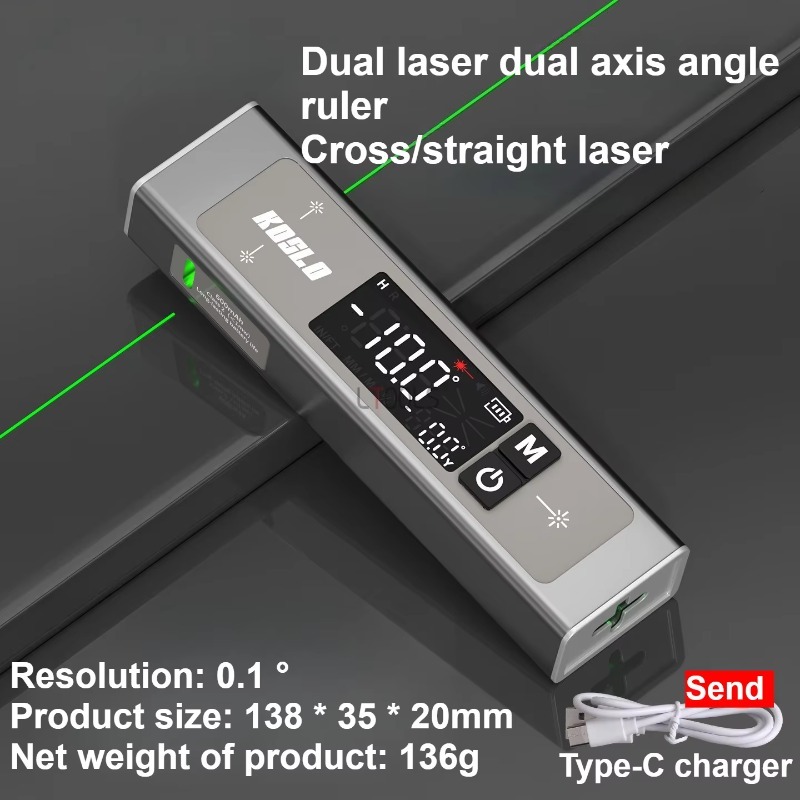 Dual Laser Digital Inclinomete - Industrial Laser Alignment Tool 评论和价格