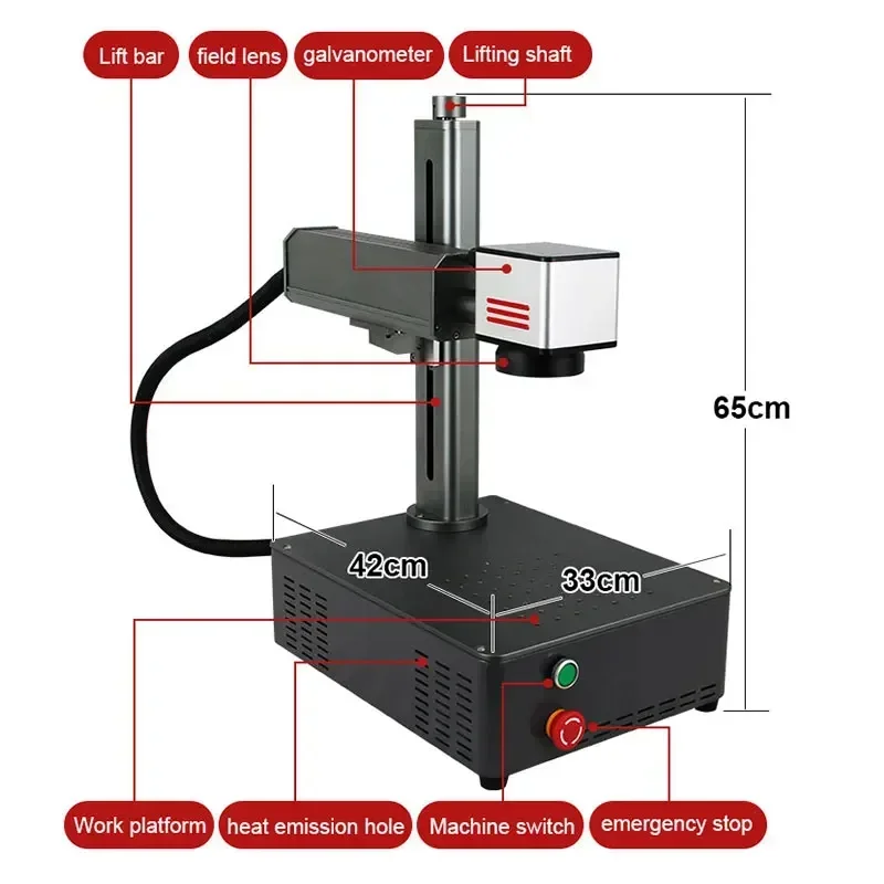 'for  20W 30W Mini Impresora D - Industrial Laser Marking Machine 评论和价格