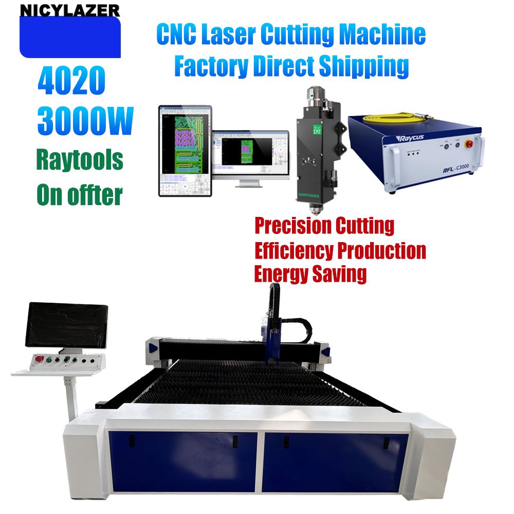 NICYLAZER CNC 3000W 4020 Fiber - Industrial Fiber Laser Cutting Machine 评论和价格