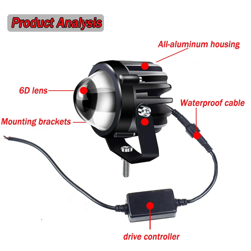 2 pcs LED Laser Spotlight High - Industrial Laser Projection 评论和价格