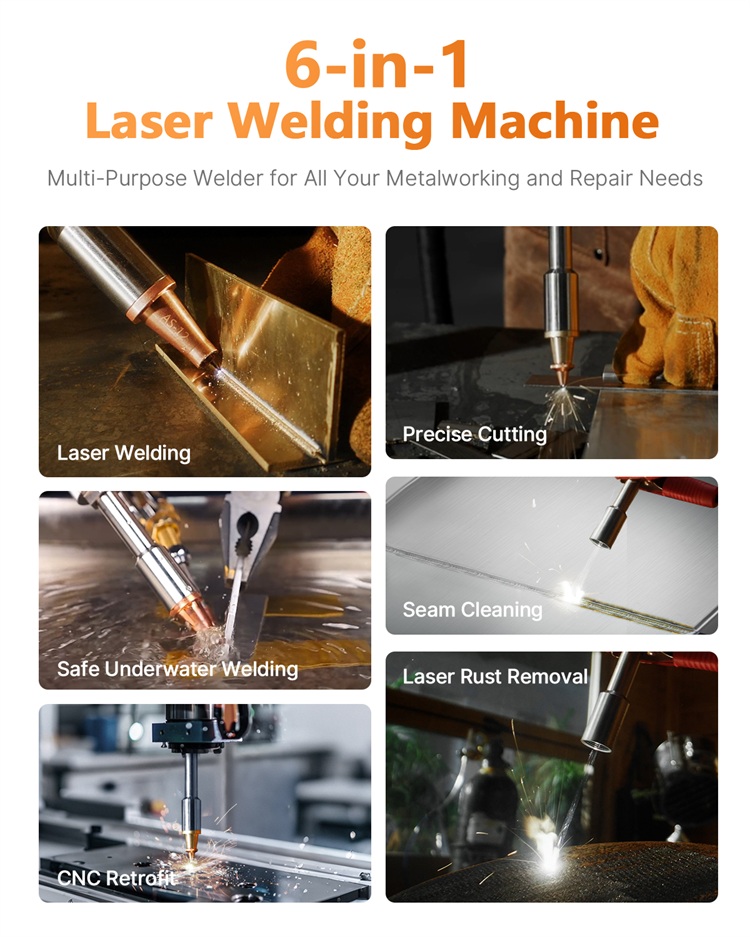 3 in 1 Weld Cut Clean 700W Ind - Industrial Handheld Laser Welder 评论和价格