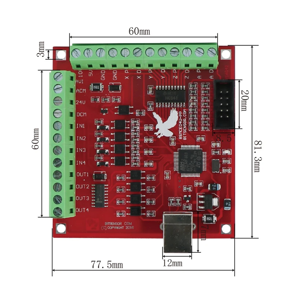 MHCNC USB Mach3 4 Axis Breakou - Breakout Board Mach3 评论和价格