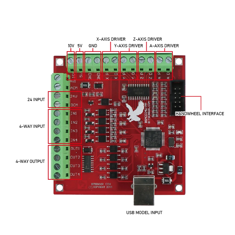 MHCNC USB Mach3 4 Axis Breakou - Breakout Board Mach3 评论和价格